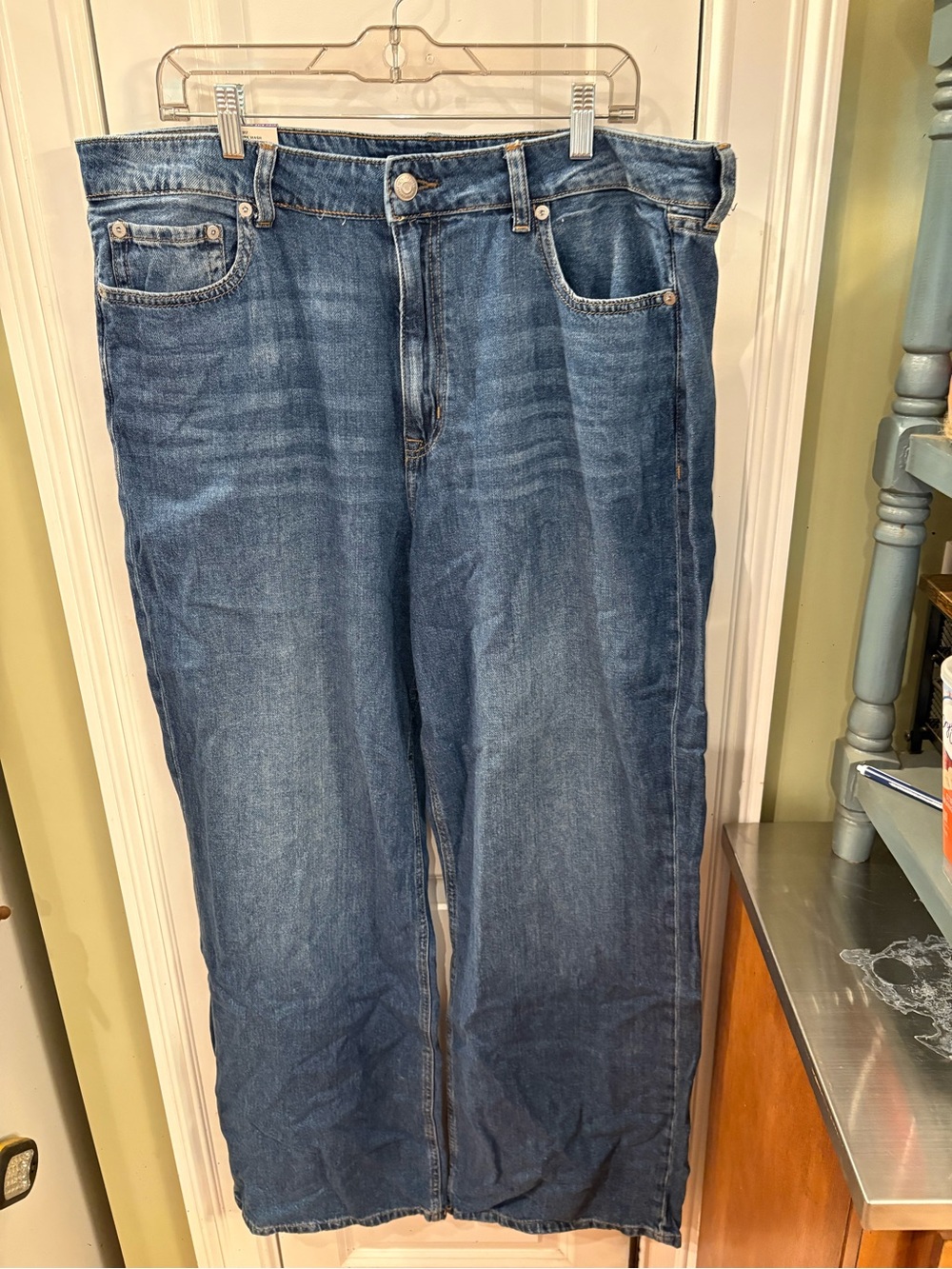 NWT Aeropostale Women's Blue Wide Leg Jeans size 16 sku TR203